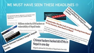 WE MUST HAVE SEEN THESE HEADLINES 
 