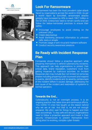 Cyber Security Preparedness - Lesson We learnt in 2020