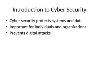 Comprehensive Introduction to Cyber Security: Protecting Data and ...