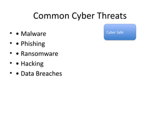 Comprehensive Guide to Cyber Security: Protecting Your Digital World | PPTX