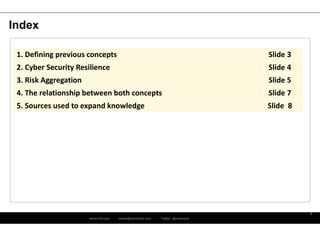 Yber Risk Aggregation Cyber Security Resilience & Risk Aggregation | PDF