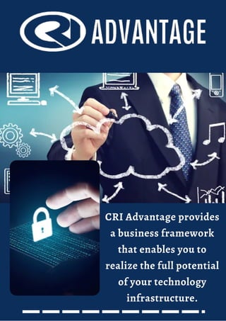 CRI Advantage provides
a business framework
that enables you to
realize the full potential
of your technology
infrastructure.
 