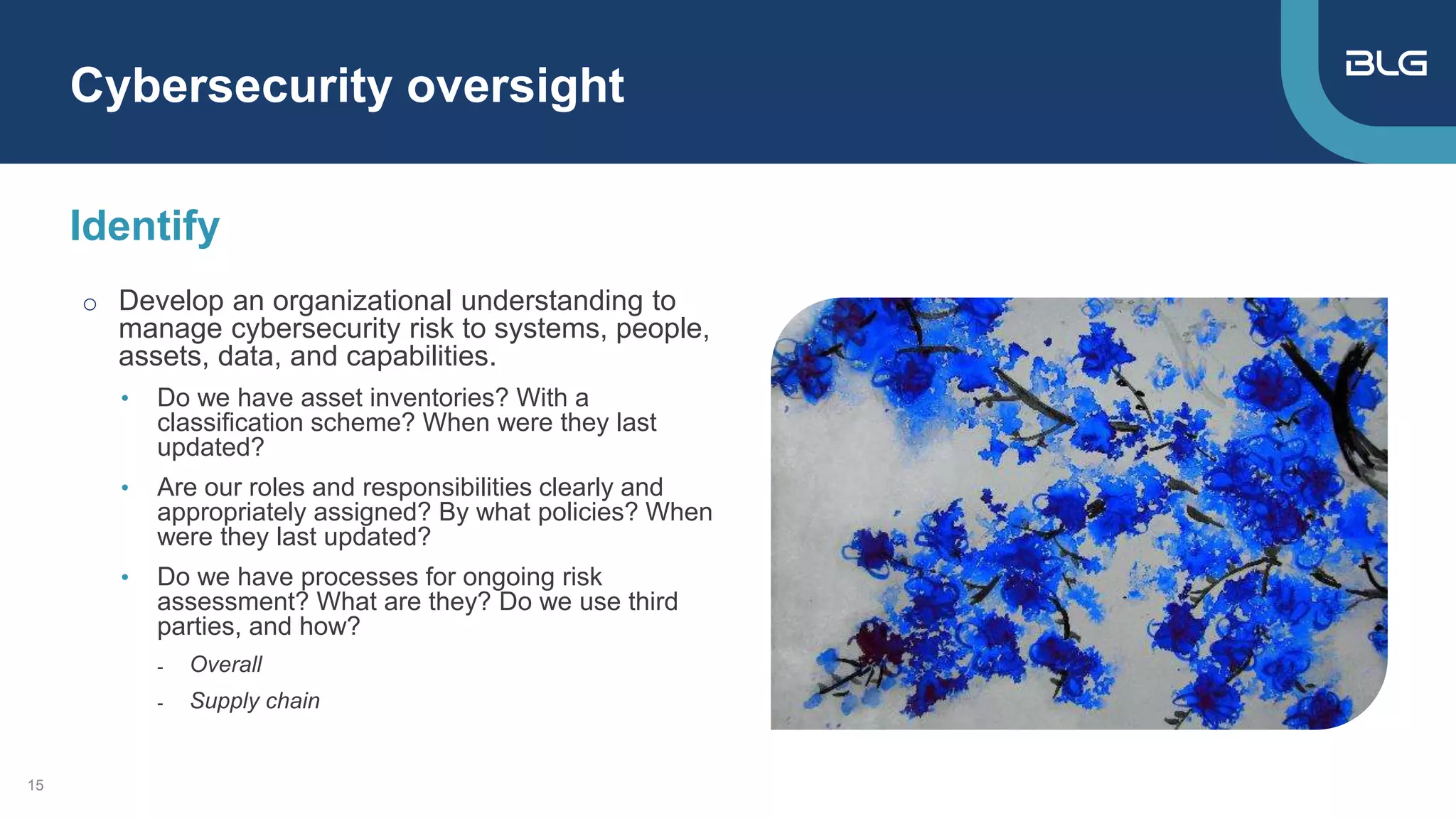 Cybersecurity Risk Governance | PPTX
