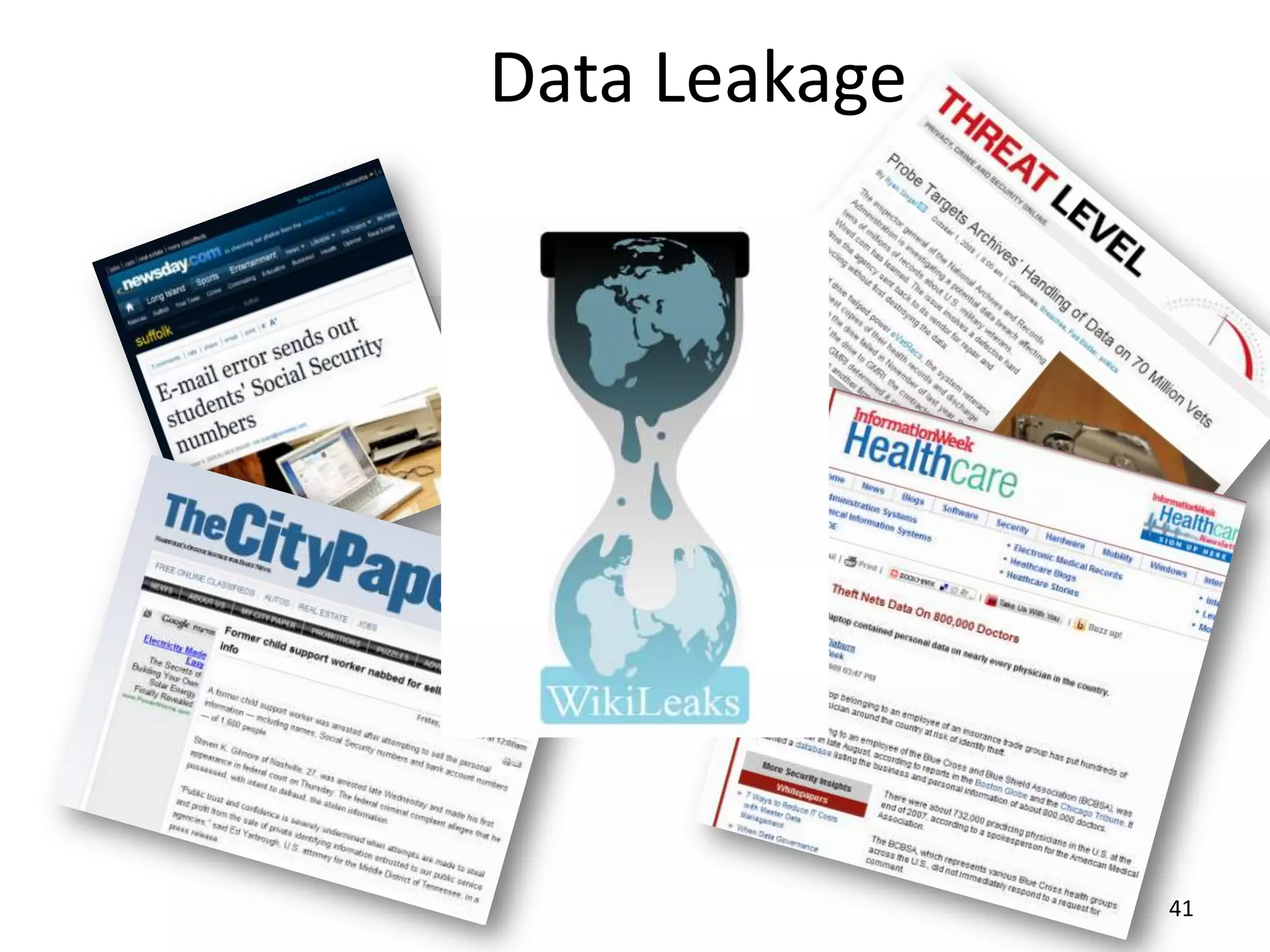 Data Leakage




               41
 