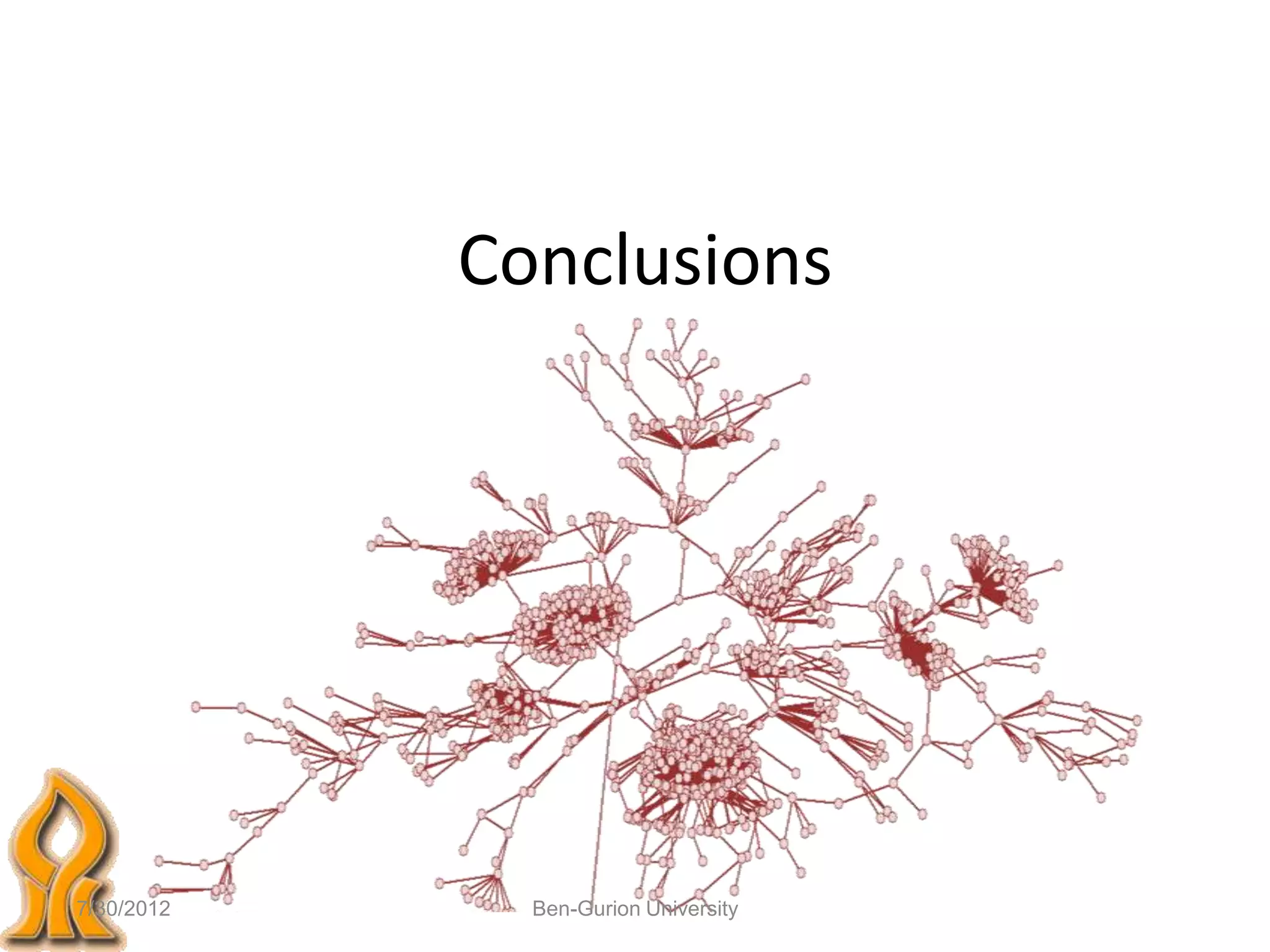 Conclusions




7/30/2012     Ben-Gurion University
 
