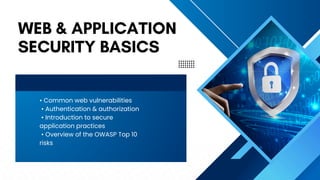 Web Application Security Course Cyber Security Skill-Building Certificate Program | PDF