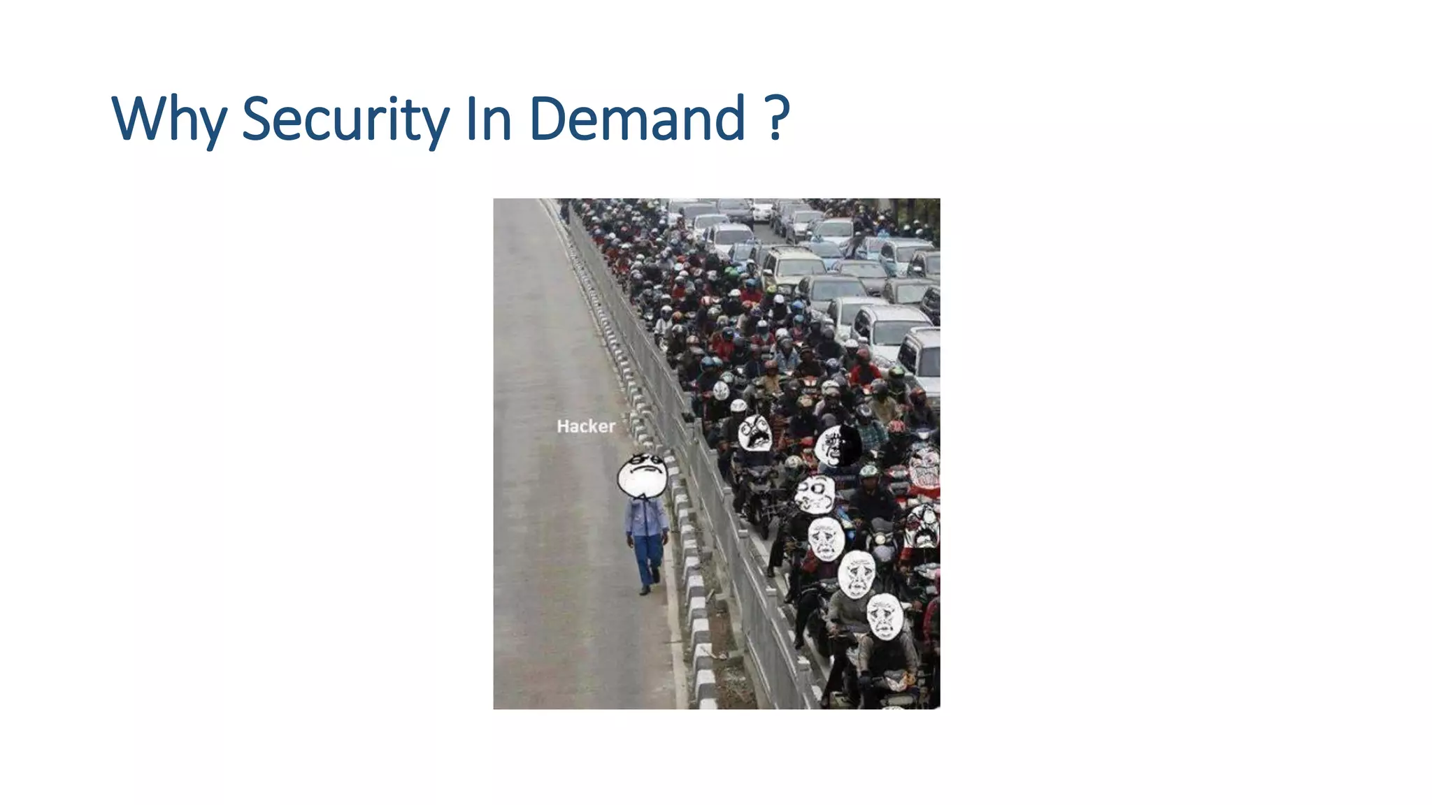 Why Security In Demand ?
 