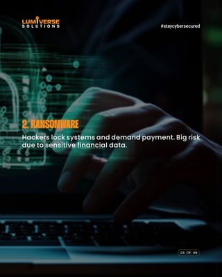 Cybersecurity Threats in the Finance Sector | Cyber Attacks | PDF