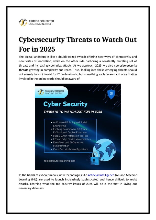 Cybersecurity Threats to Watch Out For in 2025.doc
