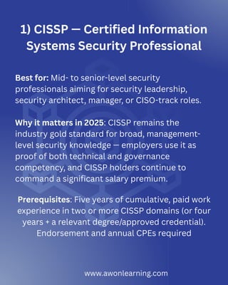 Top 5 Cybersecurity Certifications to Boost Your IT Career in 2025 | PDF