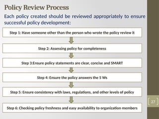 Policy Review Update Cyber Security unit-4.pptx for computers | PPTX