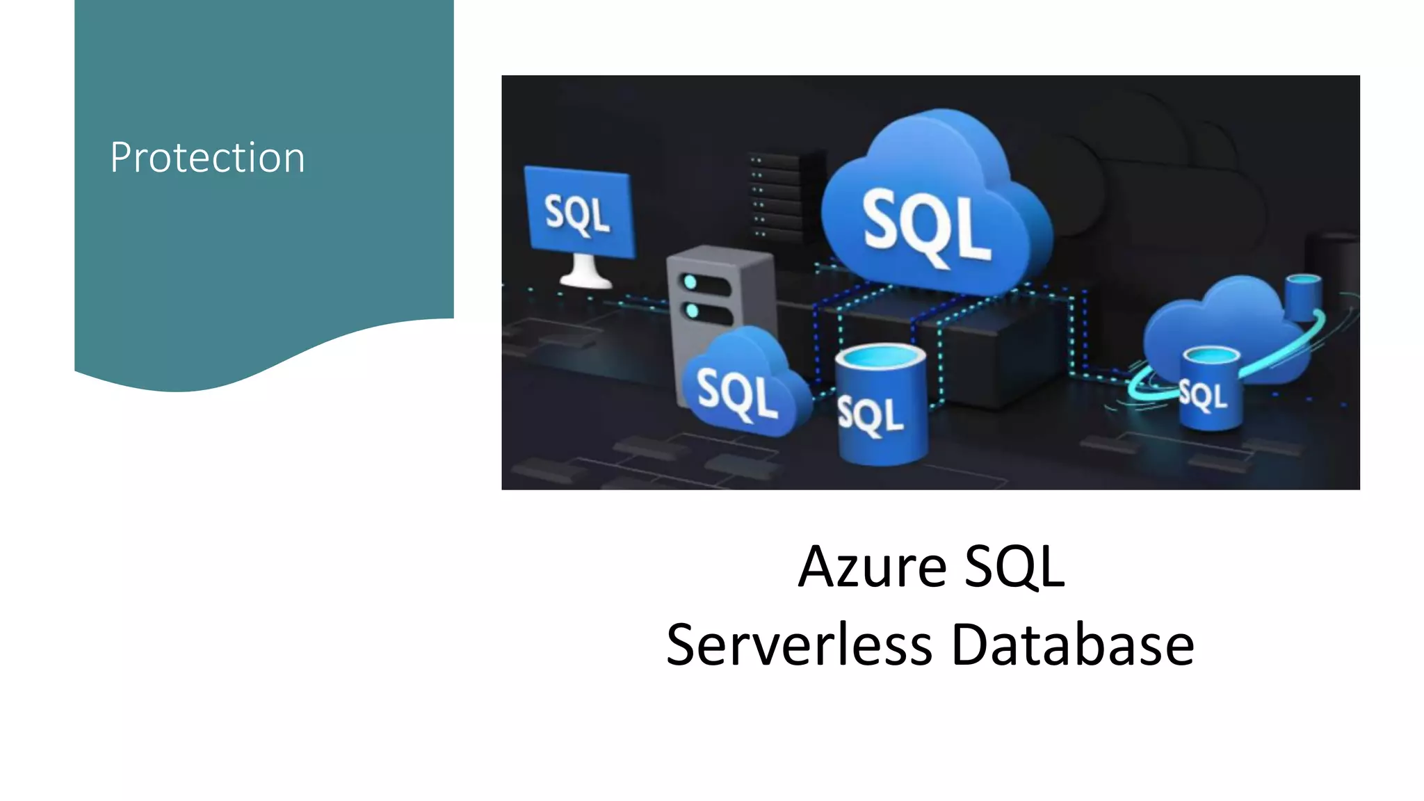 Protection
Azure SQL
Serverless Database
 