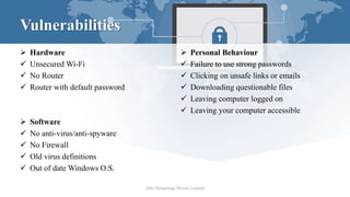 Unsecure Computer Organization Cyber Security College Workshop | PPTX