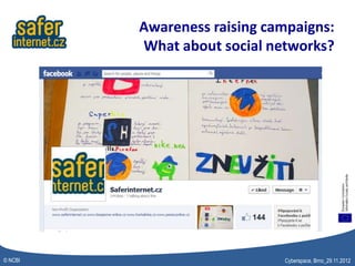 Awareness raising campaigns:
         What about social networks?




© NCBI                       Cyberspace, Brno_29.11.2012
 