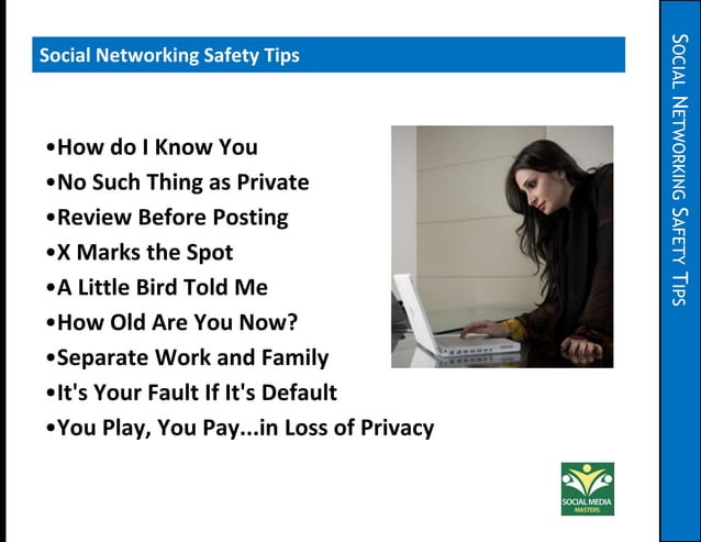 Cyberstalking and safety tips for social networks | PPT