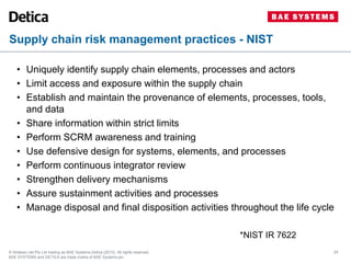 Cyber supply chain risk management ASDE | PDF