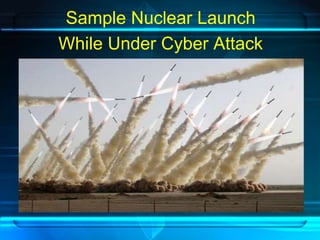 Sample Nuclear Launch 
While Under Cyber Attack 
 
