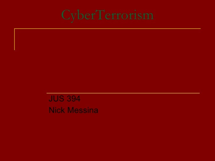 Cyber terrorism dissertation