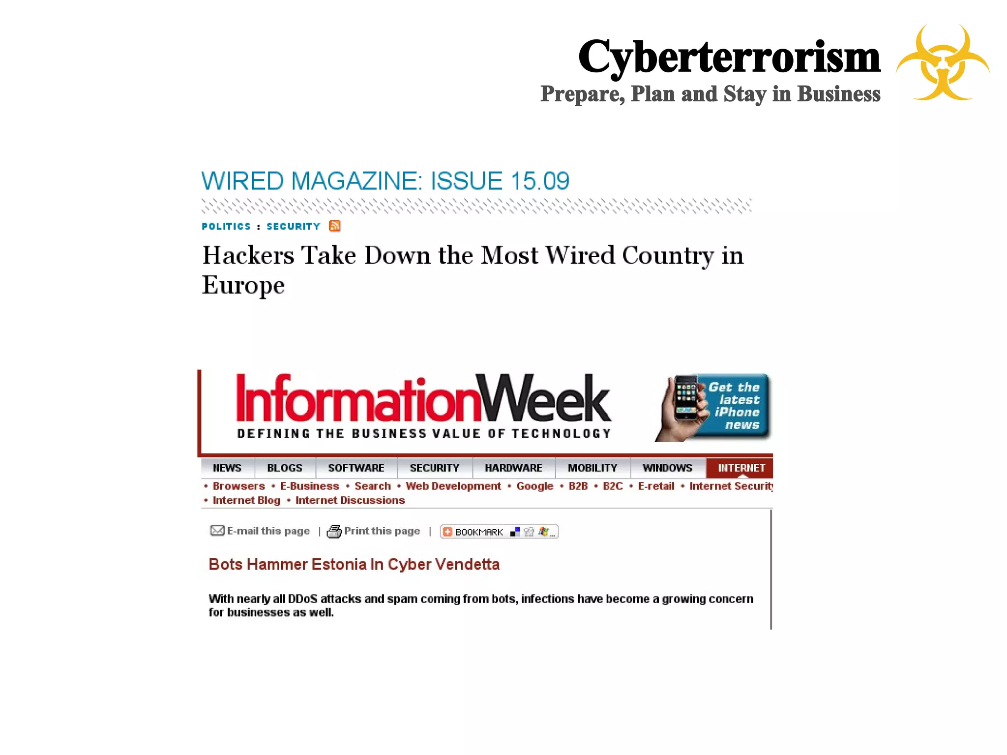 CyberTerrorism - A case study for Emergency Management