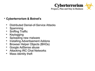 CyberTerrorism - A case study for Emergency Management