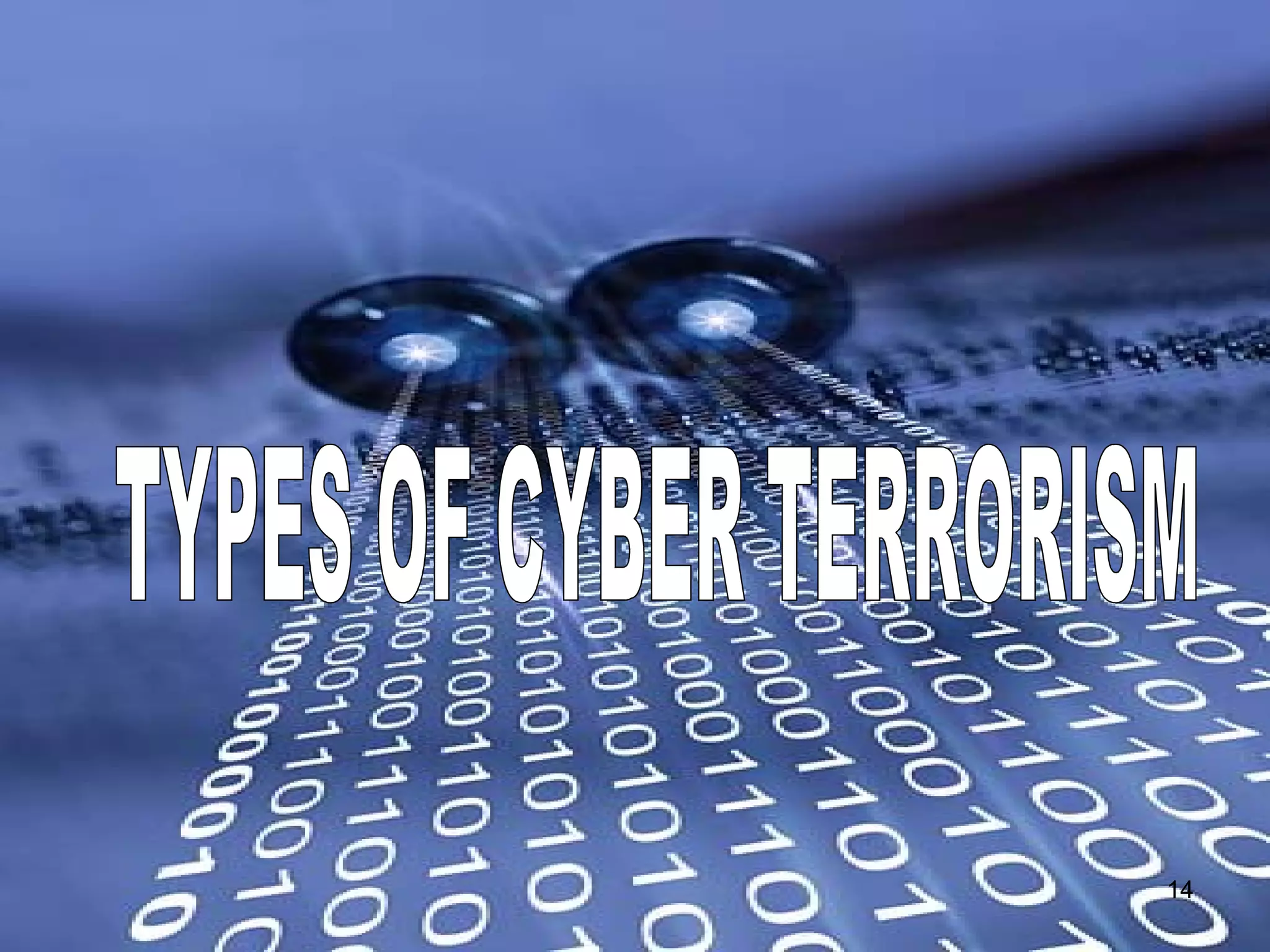 TYPES OF CYBER TERRORISM 