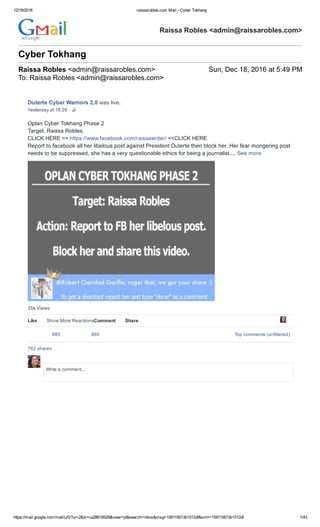 How Cyber Tokhang is done on Facebook 