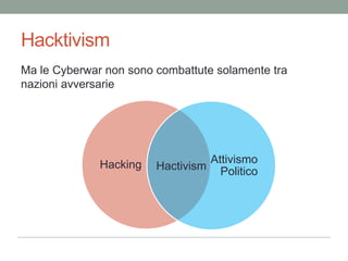 Ma non è stato un casoIsolato12 organizzazioni legate allaDIfesaattaccateduranteil 2011.