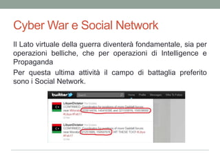 E l’Italia?AlcuniattacchiDDoS a varisitipiù un clamoroso (anche se forsefalso) attaccoalla Cyber-PoliziaItalianaed un defacciamento ad un contractor.