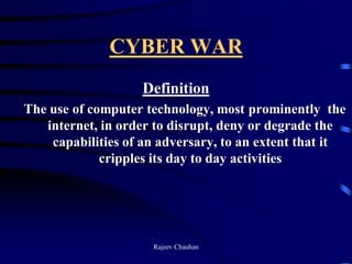 Cyber warfare capabiliites : A Reality Check