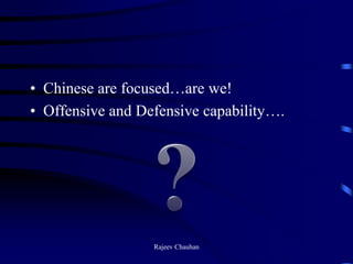 Cyber warfare capabiliites : A Reality Check