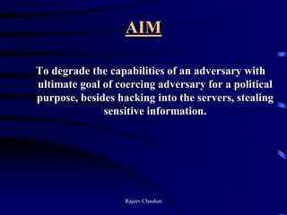 Cyber warfare capabiliites : A Reality Check