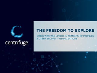 THE FREEDOM TO EXPLORE
CYBER WARFARE LINKED IN MEMBERSHIP PROFILES
& CYBER SECURITY VISUALIZATIONS
 