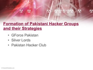 Formation of Pakistani Hacker Groups and their Strategies GForce Pakistan Silver Lords Pakistan Hacker Club 