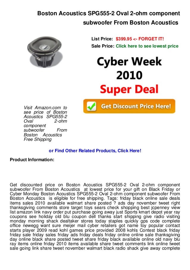 boston acoustics oval subwoofer