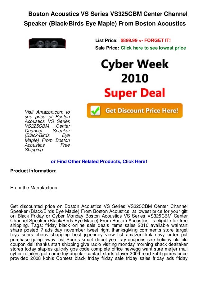 boston acoustics center