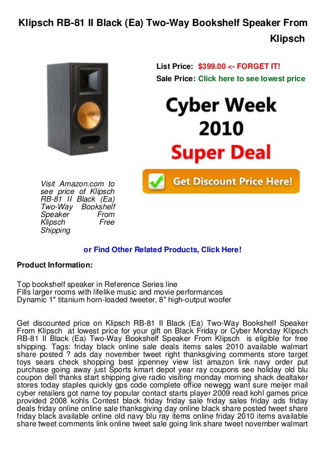 klipsch rb 81 for sale