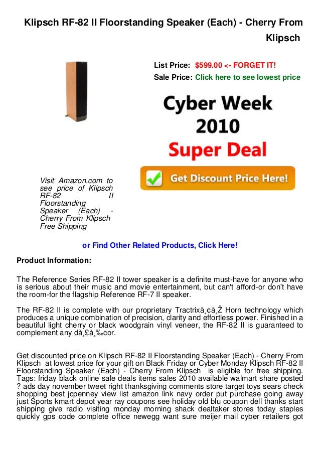 klipsch rf 82 for sale