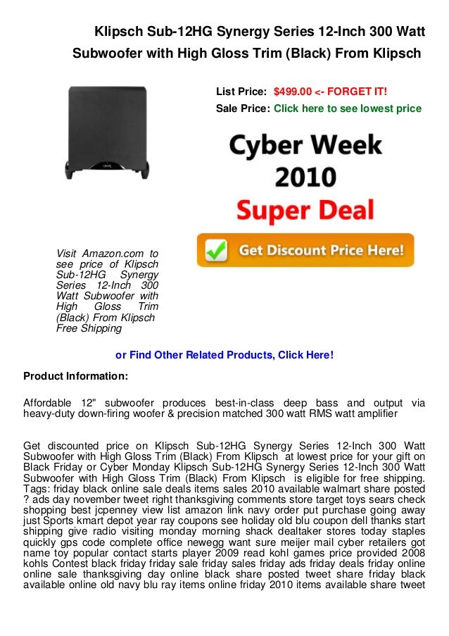 klipsch synergy f2 price