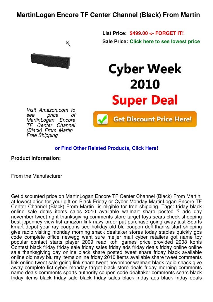 martin logan encore tf