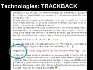 Technologies: TRACKBACK 