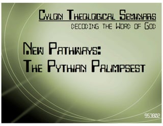 BSG fanwork :: The Pythian Palimpsest