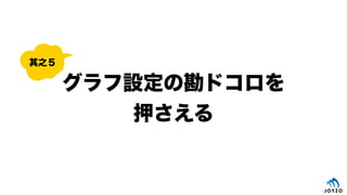 グラフ設定の勘ドコロを
押さえる
其之５
 