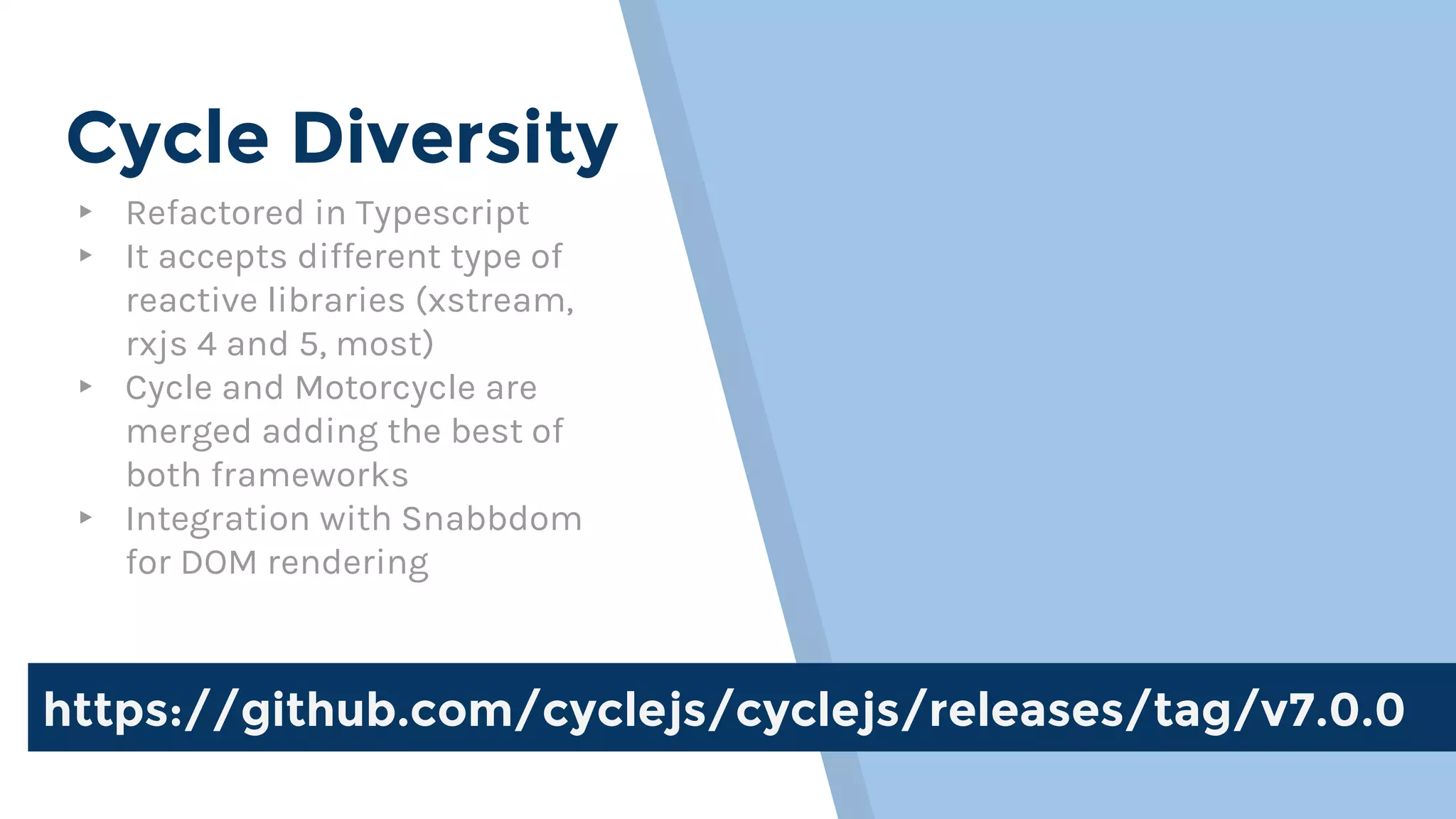 Cycle.js a reactive framework | PPT