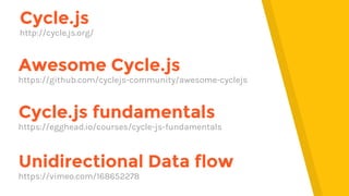 Cycle.js a reactive framework | PPT