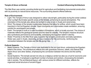 Foundations of Civilization- Egyptian architecture | PDF