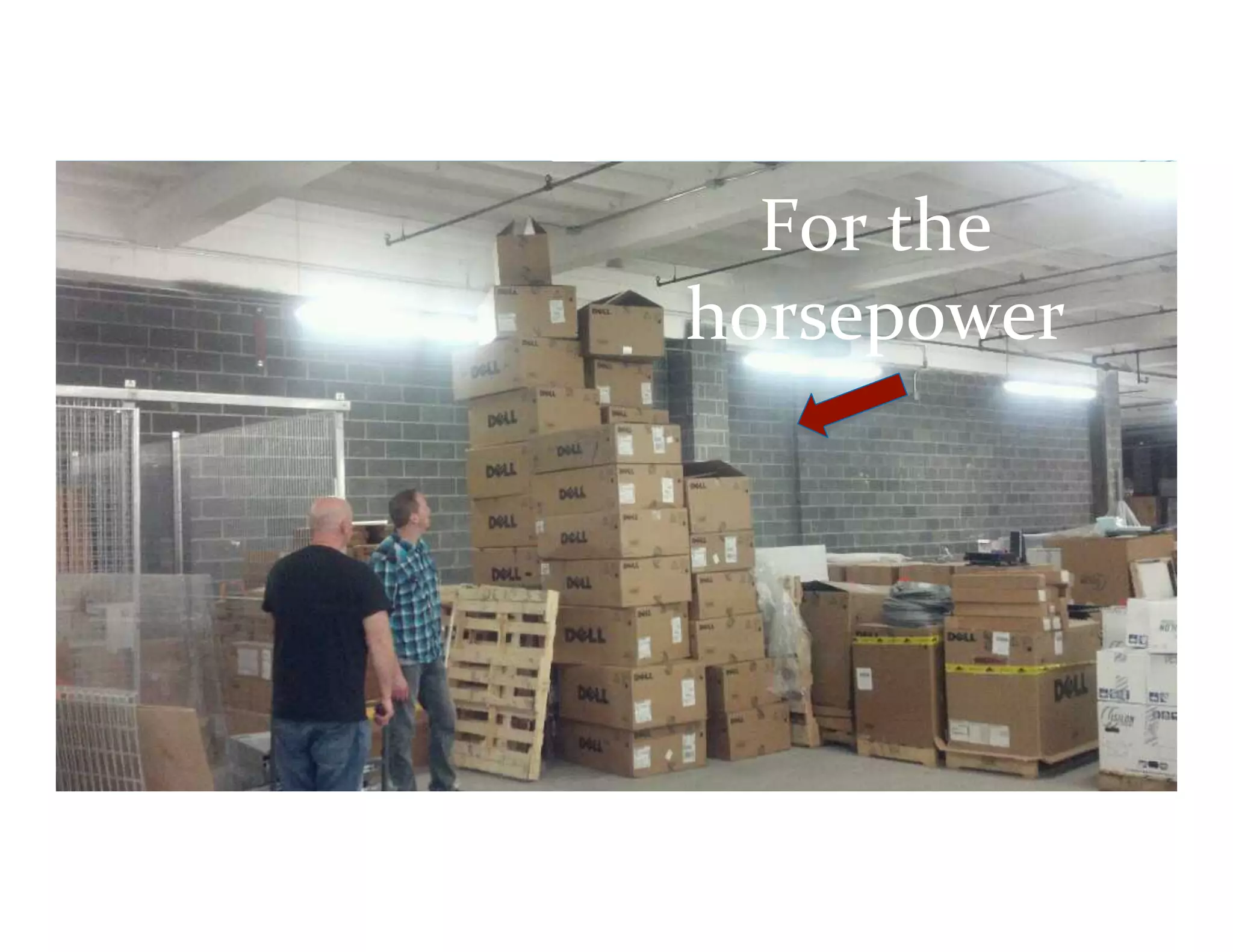 For	
  the	
  
horsepower	
  
 