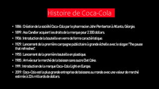 Cycle de vie d'un produit (Coca-cola) 