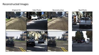 Reconstructed Images
Original CG Fake Photo Reconstruction Real Photo
 