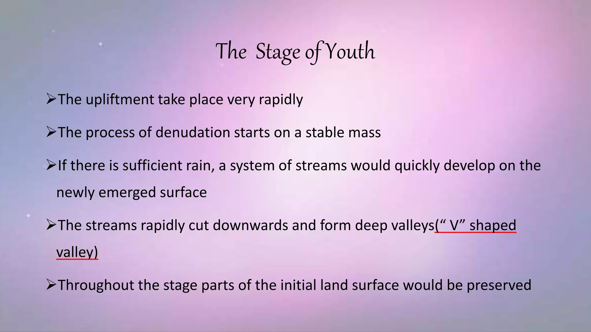 Cycle of erosion, davis and penk | PPTX